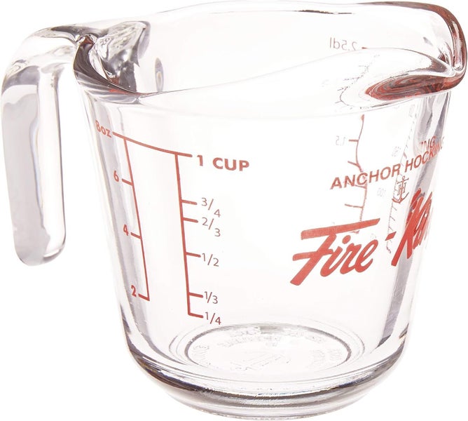 2x Anchor Hocking 250ml/1-Cup Glass Measuring Jug Small - Clear Carousel 6