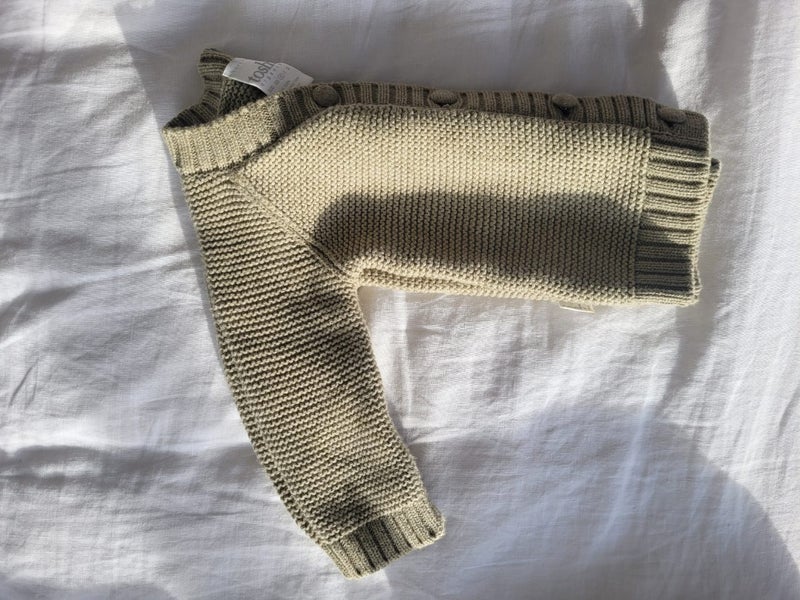 Toshi Cardigan 6-12 months sage Carousel 1