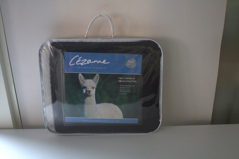 NZ Alpaca Single Blanket (Black)62863230131331112