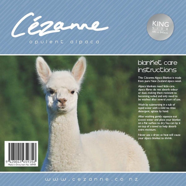 NZ Alpaca King Blanket (Dark Brown)62864740036482111