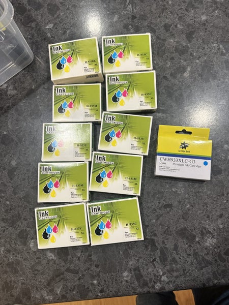 HP office jet 933 & 932 xl cartridges ink 6100 6600 6700 7110 7610 7612 7510 Carousel 1