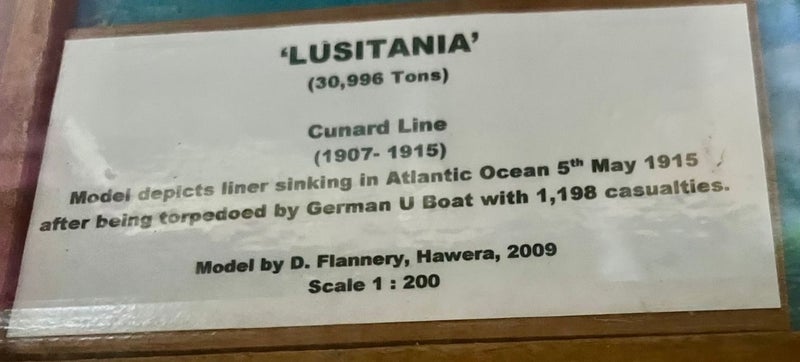 LUSITANIA SHIP MODEL Carousel 2