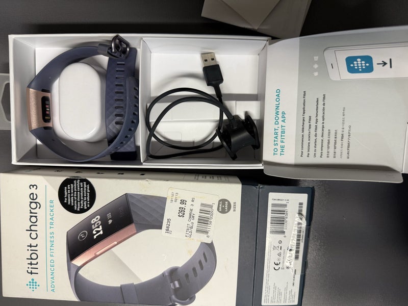 Fitbit charge3 watch strap charger and box Carousel 9