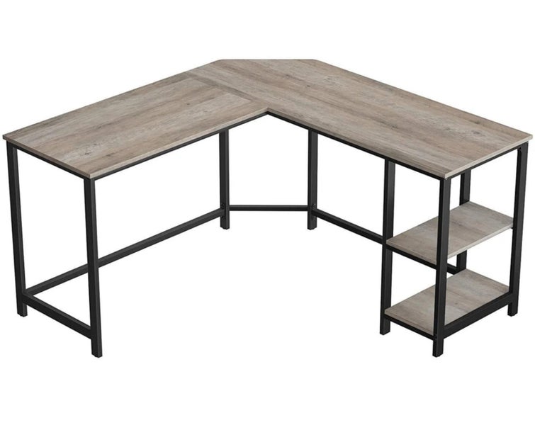L-Shaped Desk with Shelves – Stylish, Spacious, Built to Perform Carousel 1