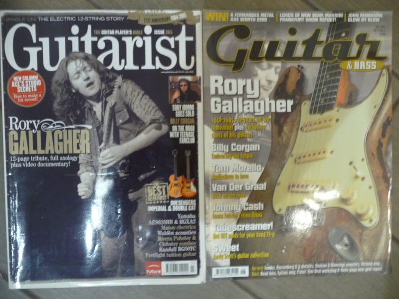 Guitar magazines (various) featuring Hendrix, Rory Gallagher and others Carousel 2