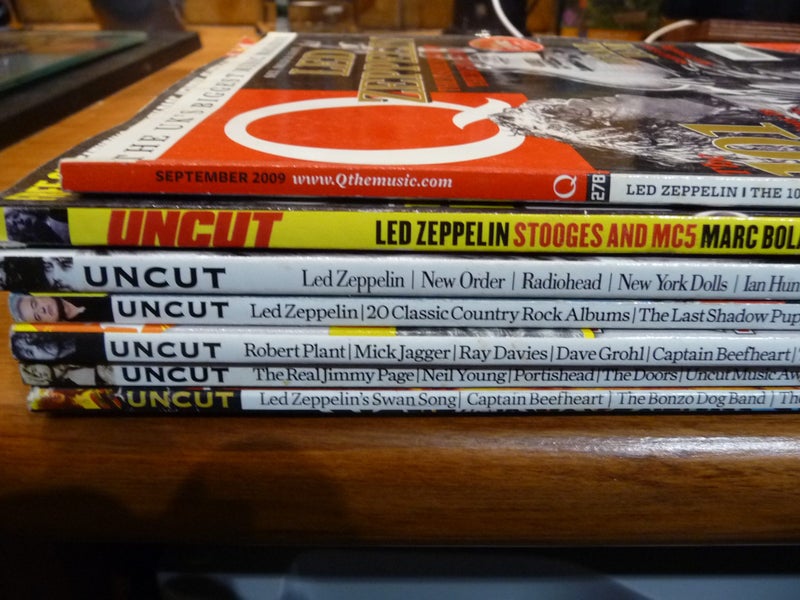 UNCUT and Q Magazines featuring Led Zep and members of Carousel 10
