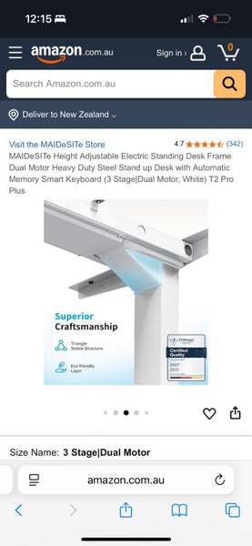 Maidesite Electronic height adjustable Standing desk Carousel 6