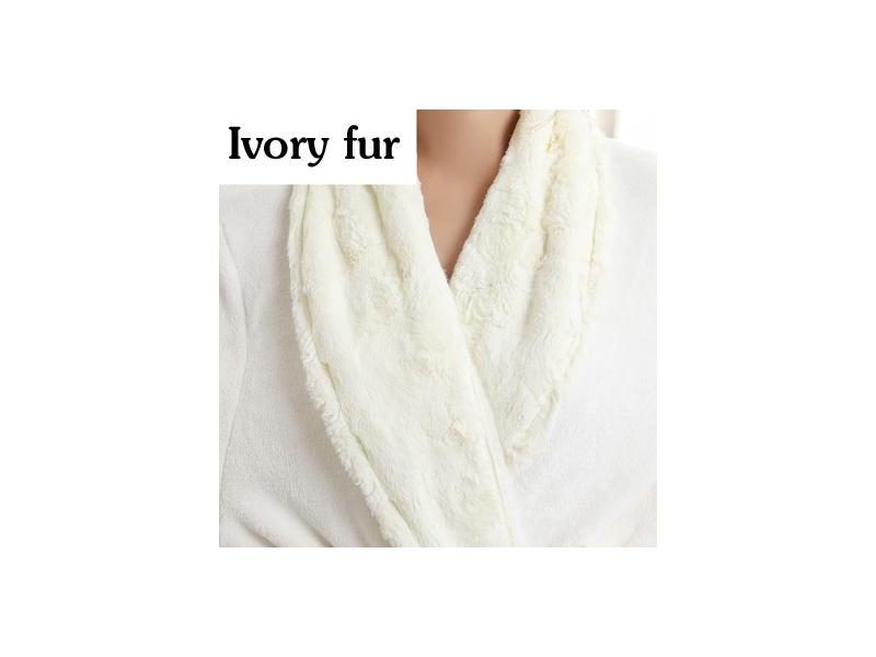 Soft Fur Extra Long Thermal Bathrobe Men Plus Size Thick Flannel Winter Robe Carousel 1