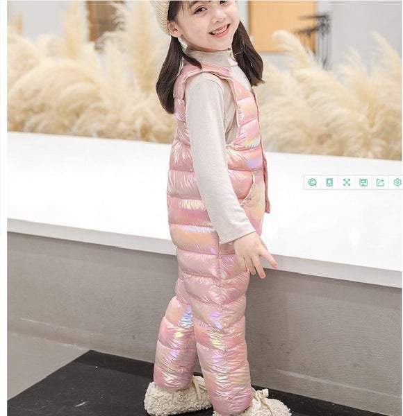 Baby Down-Cotton Jumpsuit For 1-5 Years Winter Overalls Carousel 1
