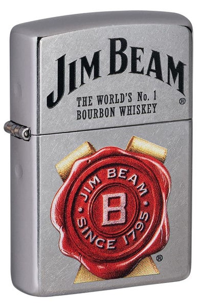 Zippo Jim Beam Street Lighter in Chrome (Made in USA) - Officially Licensed64192348149123110