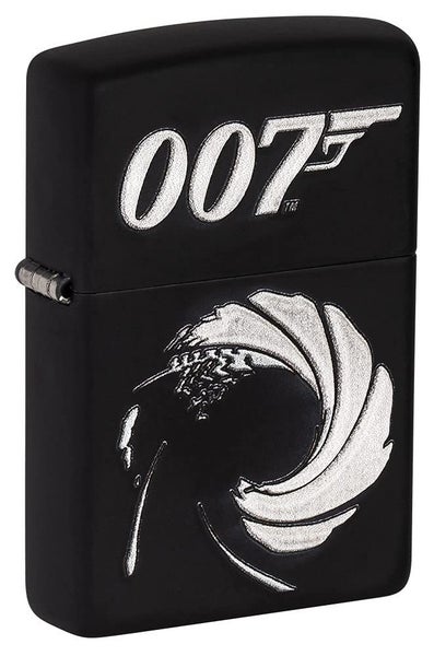 Zippo James Bond 007 Lighter in Black Matte (Made in USA) - Officially Licensed Carousel 1