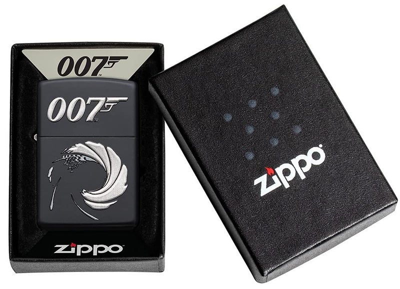 Zippo James Bond 007 Lighter in Black Matte (Made in USA) - Officially Licensed Carousel 2