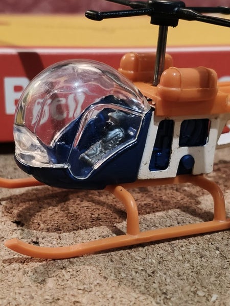 DINKY Bell Police Helicopter, with box, accessories. *VERY RARE, SOUGHT AFTER* Carousel 4