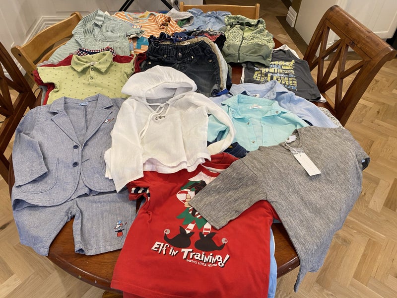 Bulk Boys clothes size 4 incl Halloween and Christmas items Carousel 19