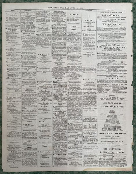 OLD NEWSPAPER: The Press, Christchurch - Tuesday, 28 June 1887 Carousel 3