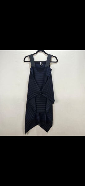 Taylor Boutique One Size Navy Pleated Dress Carousel 8