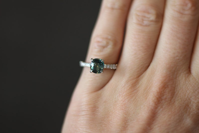 Naveya & Sloane Platinum Sapphire Ring Carousel 2