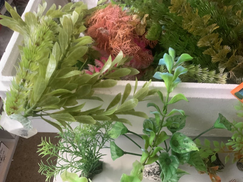 Plastic plants rock formations for aquarium s assorted Carousel 8
