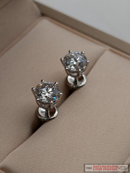 2.00ct TDW Laboratory Grown Diamond Stud Earrings in 18ct White Gold $6,000 Carousel 2