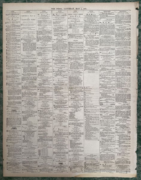 OLD NEWSPAPER: The Press, Christchurch - Saturday, 7 May 1887 Carousel 3
