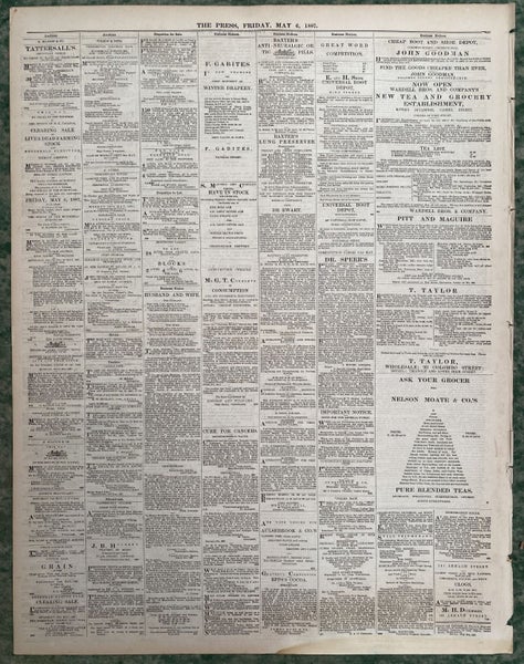 OLD NEWSPAPER: The Press, Christchurch - Friday, 6 May 1887 Carousel 3