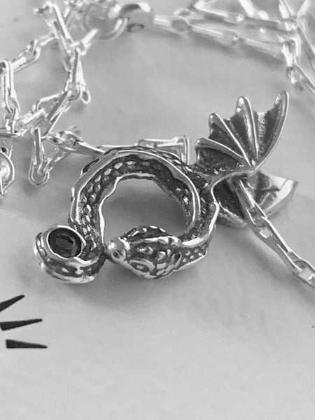 Pandora Sterling Silver Game of Thrones Dragon Pendant Necklace62863852811522111