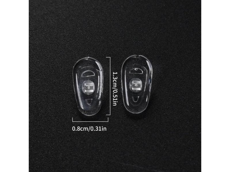 40Pcs Air Chamber Clear Oval Eyeglass Nose Bracket Silicone Pads Carousel 1
