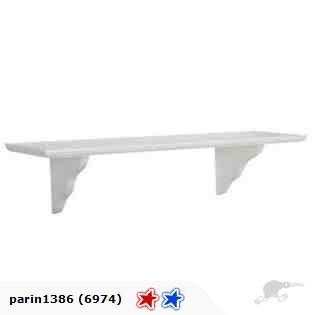 White Shelf Kit 400 MM $15.00 Carousel 1