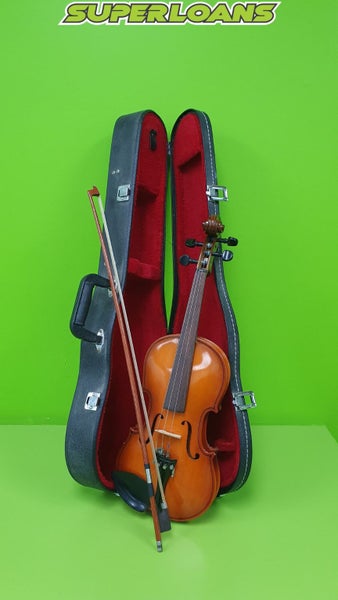 UNBRANDED VIOLIN AND BOW IN CASE Carousel 1