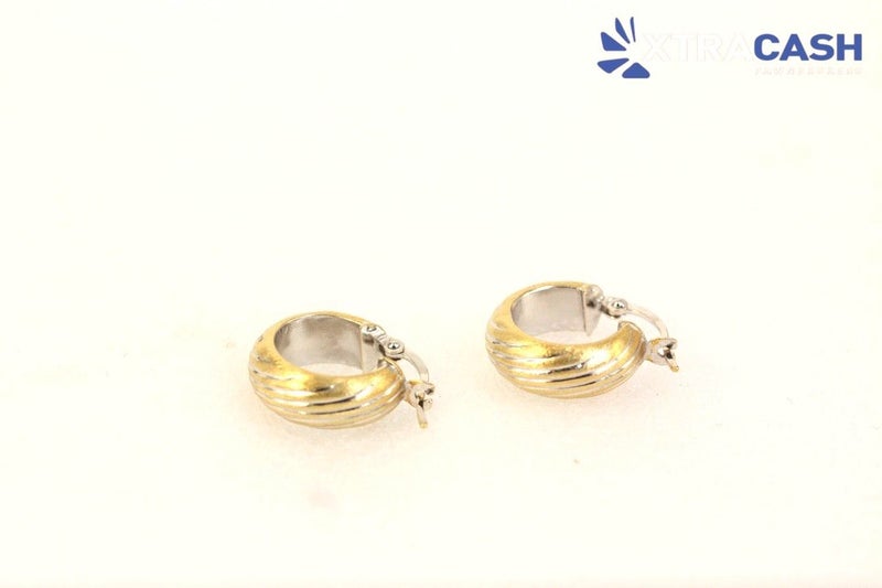 18ct Gold Hoop Earrings Carousel 1