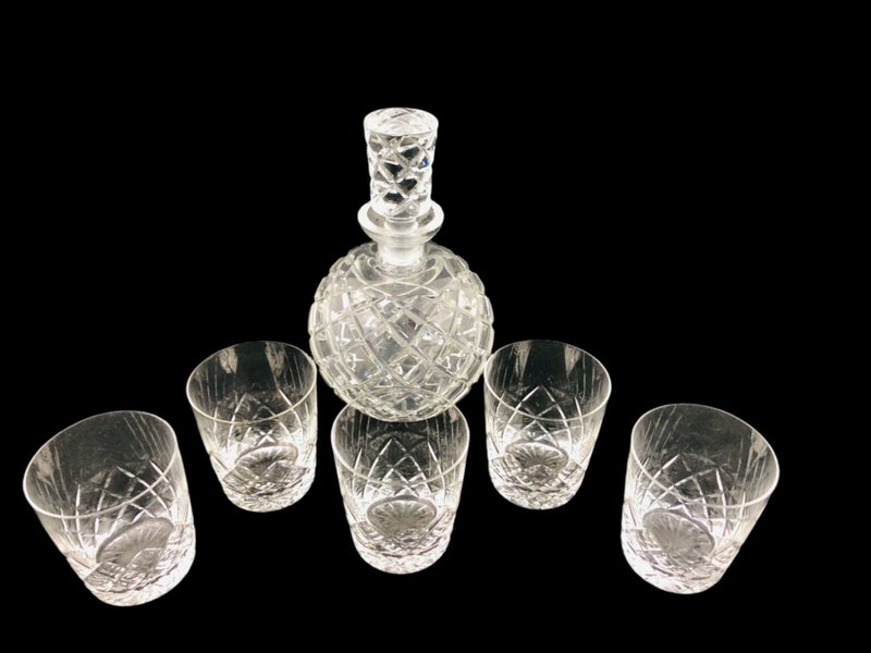 Crystal Decanter & Crystal Glasses (21112)629719680163871124