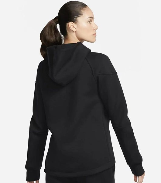 AFTERPAY - Nike Tech Fleece Black Zip Up Hoodie Medium Carousel 2