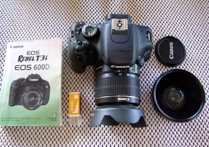 Canon 600D Camera - Shutter Count Only 4% - 3 Lens Attachments62934712548611113
