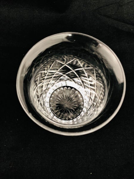 Vintage Crystal Cut Drinking Glasses x 6 (21111)62933722804353113