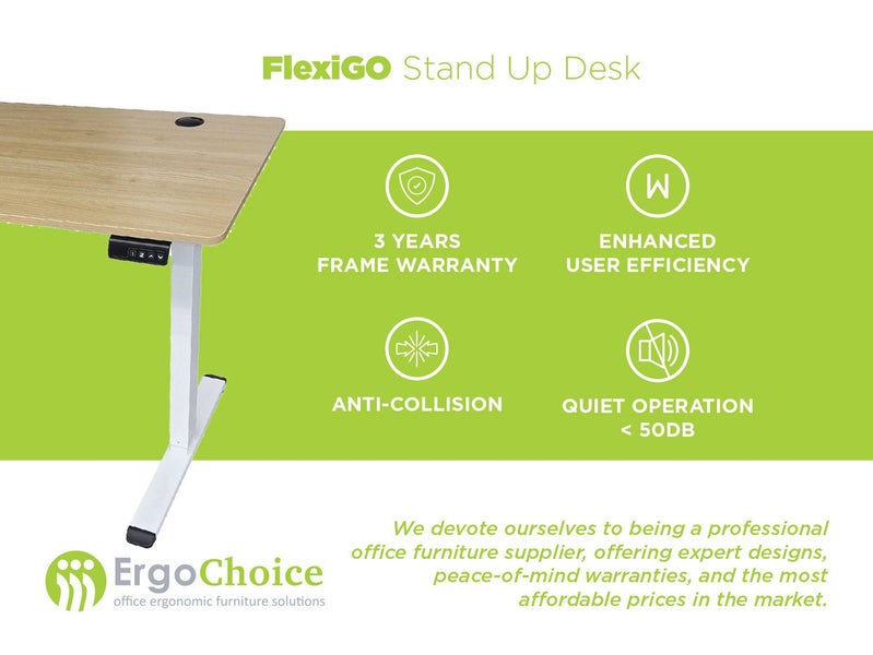 FlexiGO Electric Standing Desk 140cm Carousel 2