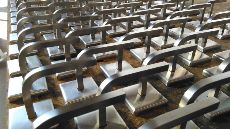 Square Banister Handrail Bracket - Weld on type Carousel 1