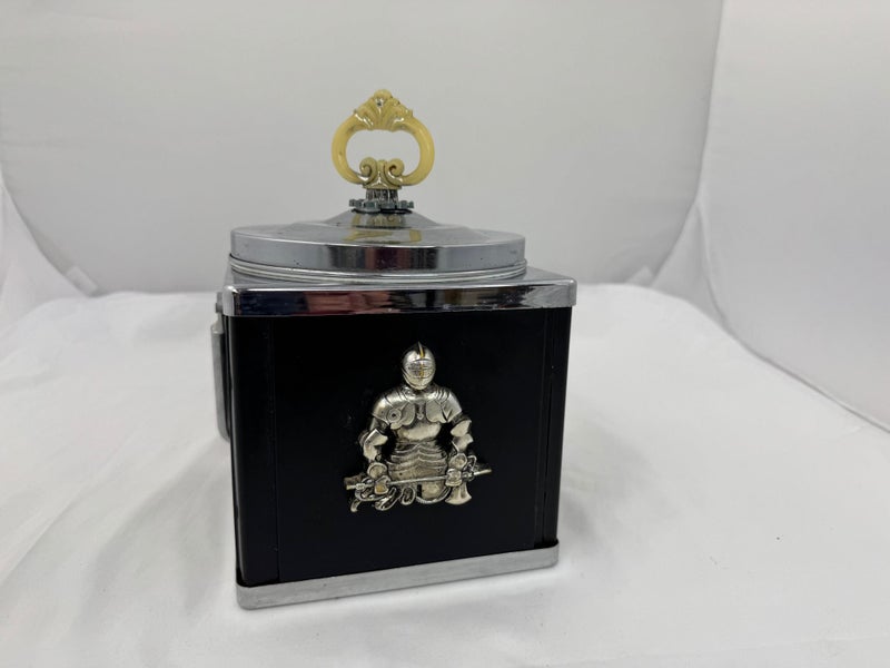 Vintage Retro Black and Chrome Ice Bucket (21096)62934718064001119