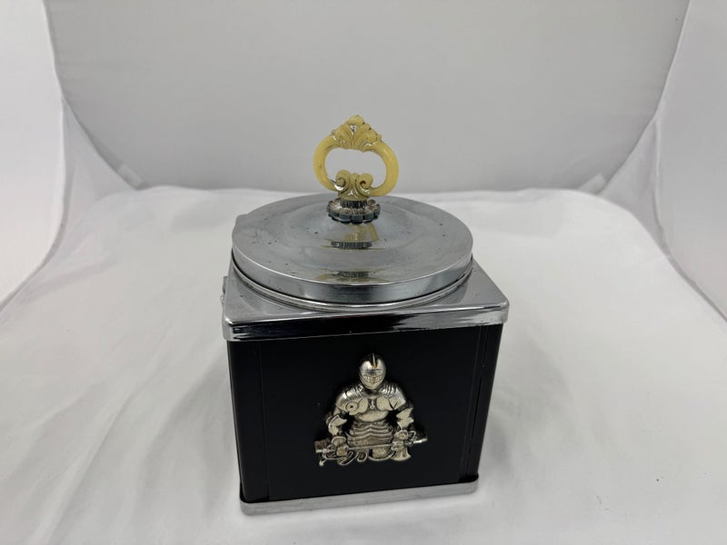 Vintage Retro Black and Chrome Ice Bucket (21096)62934718064001111