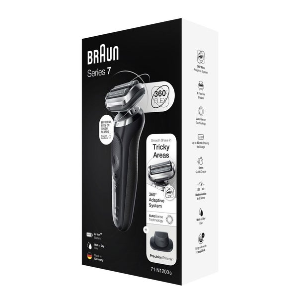 Braun Series 7 Wet & Dry Shaver w/ Precision Trimmer Head 71-N1200s Carousel 6