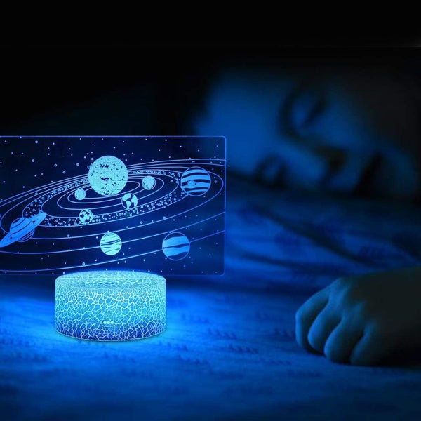 3D Optical Illusion Lamp - Solar System Carousel 4