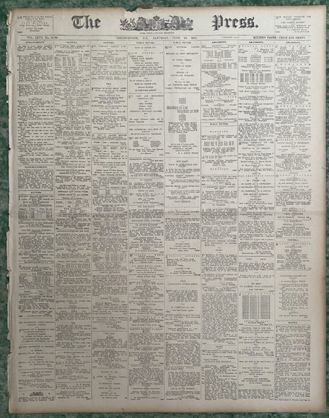 OLD NEWSPAPER: The Press, Christchurch - Saturday, 10 June 1911 Carousel 2