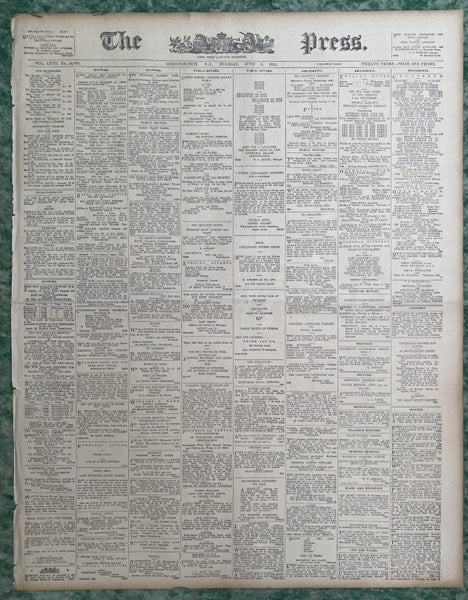 OLD NEWSPAPER: The Press, Christchurch - Tuesday, 6 June 1911 Carousel 2