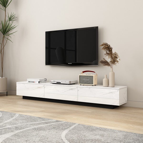 TV Cabinet Stand Unit Console Table 180cm Entertainment Center Bench Carousel 2