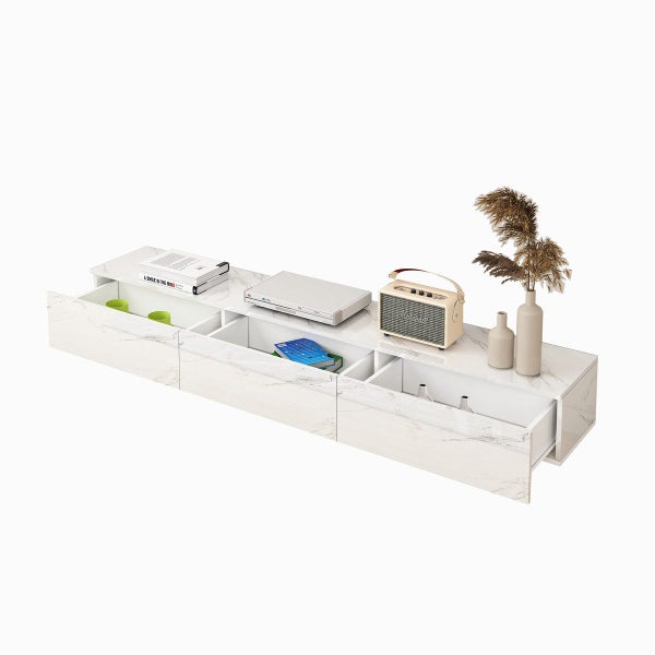 TV Cabinet Stand Unit Console Table 180cm Entertainment Center Bench Carousel 7