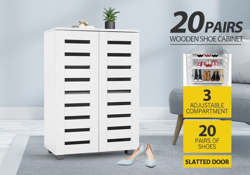 Shoe Cabinet Wooden Shoes Storage Rack Carousel 2