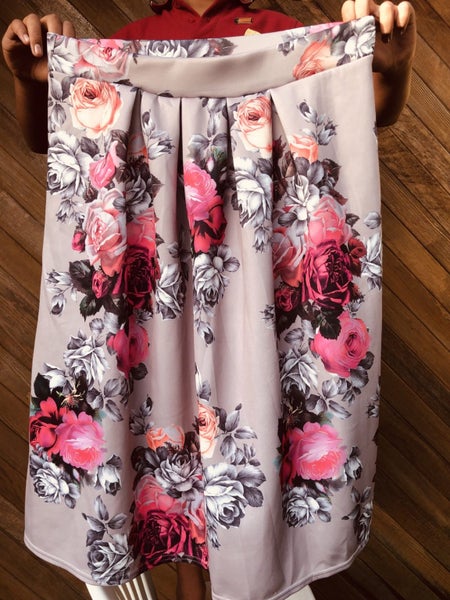 Boo Hoo floral midi skirt Carousel 2