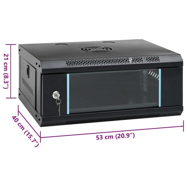 4U Wall Mounted Network Cabinet 19 Ip20 53X40X21 Cm Tbxpl Carousel 2