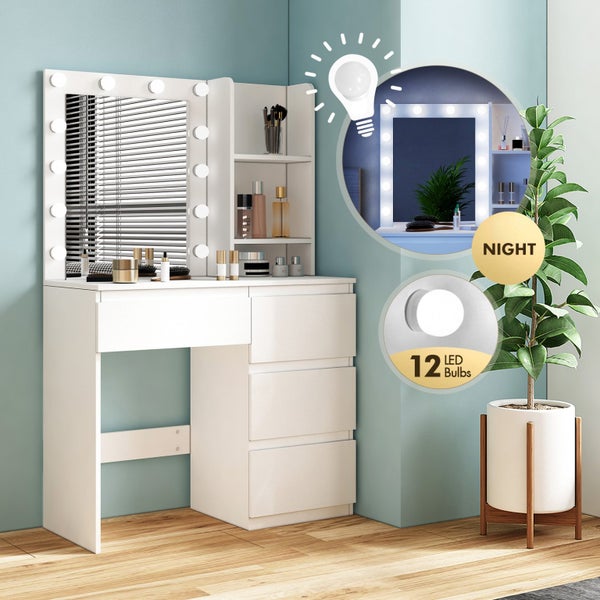 Maxkon Dressing Table Lighting Vanity Mirror Dresser Bedroom Furniture Makeup Carousel 1