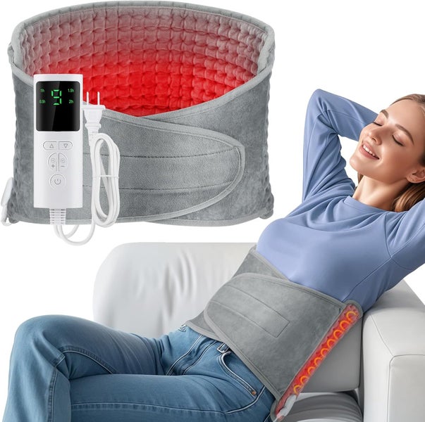 New Adjustable Heated Back Brace for Pain Relief629654603336981117