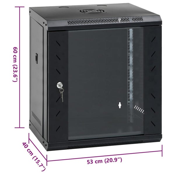 12U Wall Mounted Network Cabinet 19 Ip20 53X40X60 Cm Tbxlx Carousel 2